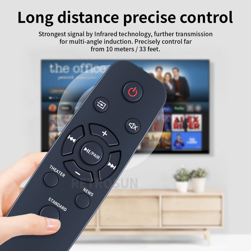 NS-HMSB20 Replacement Soundbar Remote Control Compatible for Insignia Mini Sound Bar Home Theater NSHMSB20 NS-HMSB20