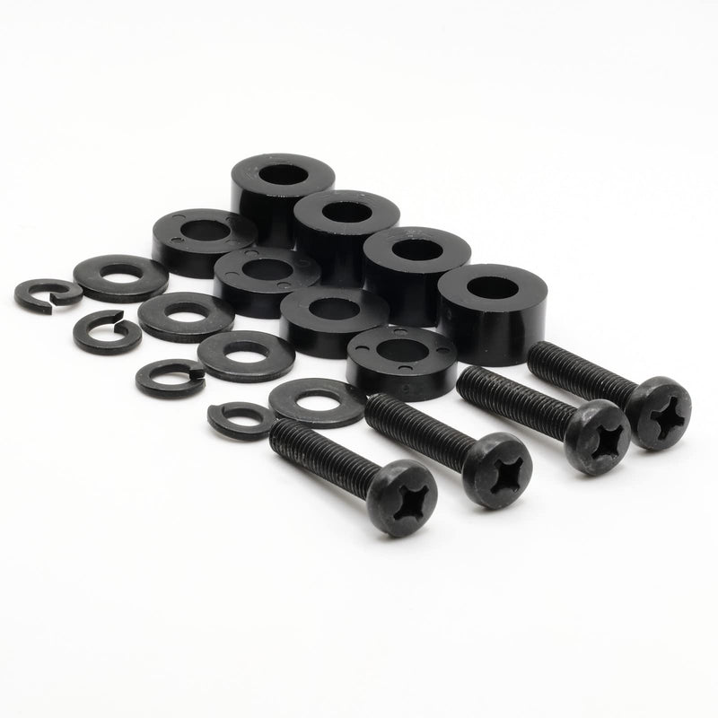 ReplacementScrews M6 30mm TV Wall Mount Screws - Universal Metric M6 Mounting Hardware Kit - Includes Washers and Spacers for M6 12mm to M6 30mm Installations. VESA Compatible - Any TV Brand.