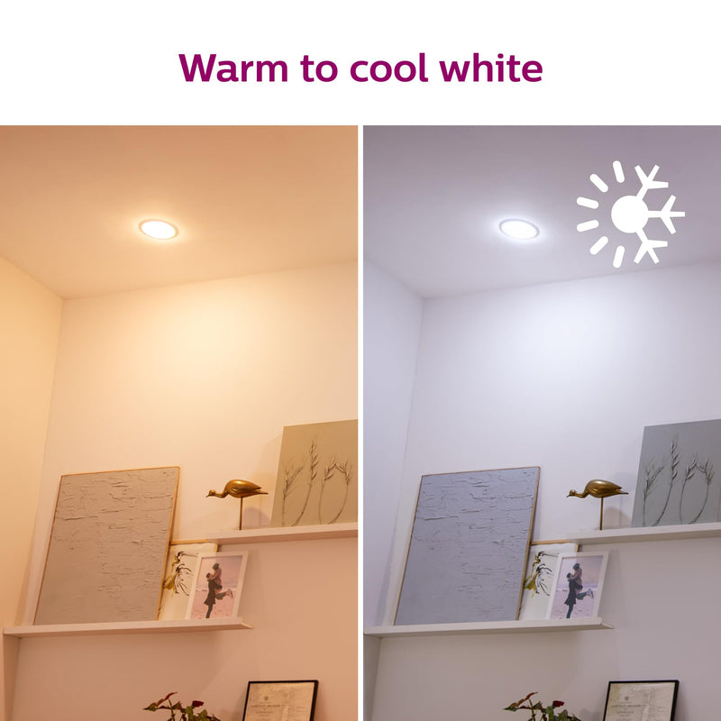 Philips Smart 65W BR30 Color LED Smart Bulb 4-Pack -E26- Indoor - Connects to Your Existing Wi-Fi - Control with Voice or App + Activate with Motion - Matter Compatible