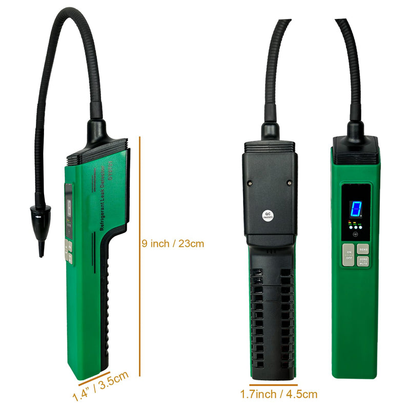 Professional HVAC Refrigerant Leak Detector with Heated Diode Sensor, Gas Leak Detector for R410A/R134A/R1234YF, CFCs/HCFCs | Handheld AC Diagnostic Tool with Digital Display & Audible Alarm