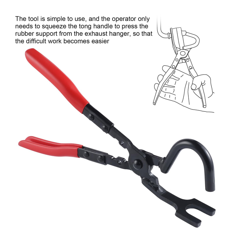 BJSIA Automotive Exhaust Hanger Removal Tool Accessories, Car Hose Removal Pliers Mechanic Tools, Lisle Brackets Rubber Hangers Tools