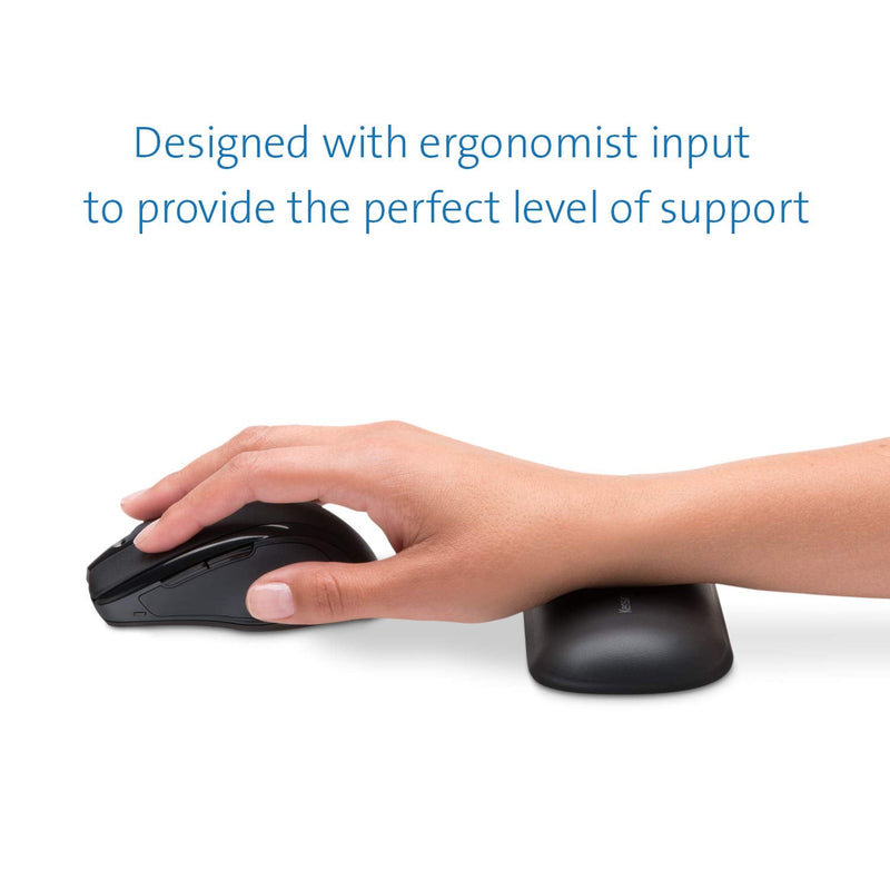  [AUSTRALIA] - Kensington ErgoSoft Wrist Rest for Standard Mouse, Black (K52802WW), 2.9 x 0.7 x 6 inches Mouse Wrist Rest