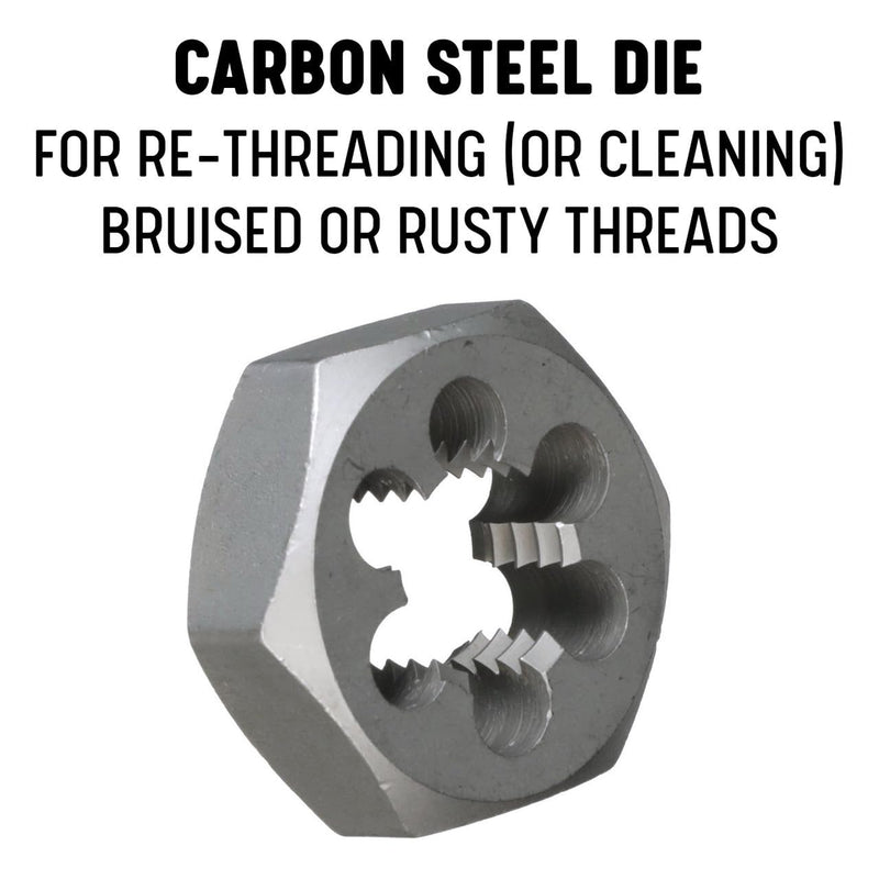 Drill America 3/4" NPT Pipe Tap and Die Kit, Carbon Steel Pipe Tap and Pipe Die - Hex Shape, POUT Series