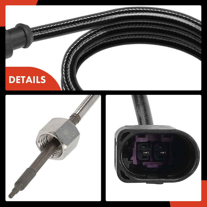A-Premium Exhaust Gas Temperature Sensor Compatible with Volkswagen Jetta 2004, Beetle 2004-2005, 2.0L SOHC
