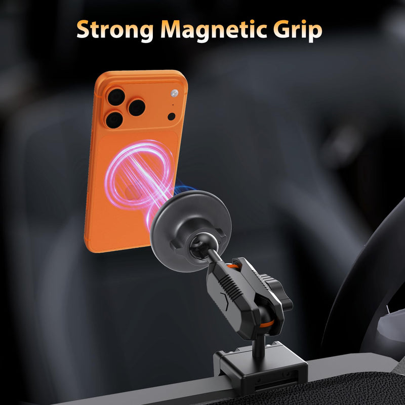 Phone Mount for Toyota Tacoma 2016-2023 | Fit 3rd Gen Tacoma, Magnetic Dashboard Phone Holder, 360° Adjustable, Metal Material