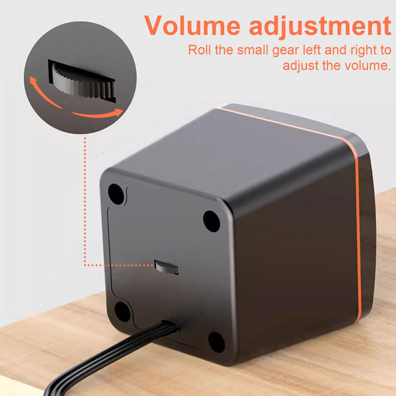 G GENLEAS 1 Pair USB 2.0 Wired Computer Speakers, Mini Desktop Laptop Speakers with Adjustable Volume, 3.5mm AUX Plug Portable Multimedia Stereo Sound Speaker for PC Laptop Tablet Desktop Black