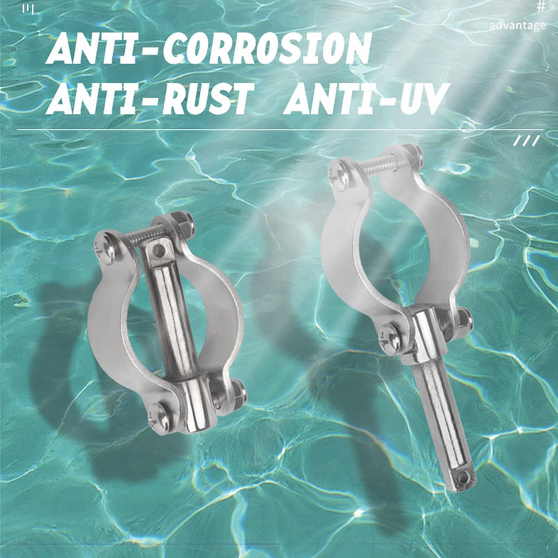 Stainless Steel Oarlock Sockets, Boat Paddle Holders,Adjustable Oarlock Horns,Rowlock Oarlock for Shaft Marine Yacht 1159