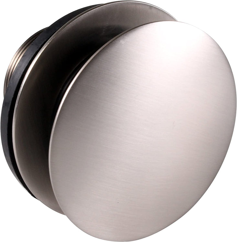 Westbrass A398R-07 1-1/2" NPSM Coarse Thread Mushroom Tip-Toe Bathtub Drain Stopper, Satin Nickel