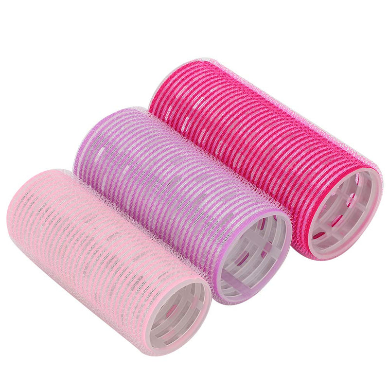  [AUSTRALIA] - Hair Large Hair Roller For Bangs 12×11×5 3Pcs Self Adhesive Hair Rollers Portable Grip Holding Styling Curlers Hairdressing Tool