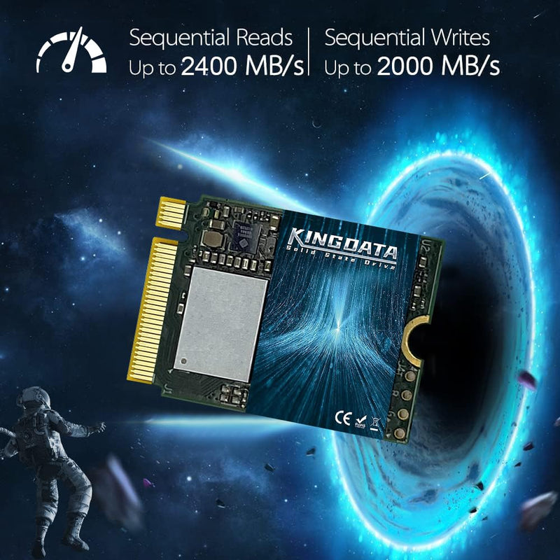 M.2 2230 SSD 128GB PCIe NVMe Gen 3.0X4 | Internal Solid State Drive High Performance Upgrade Compatible with Steam Deck Surface Pro Laptop Desktops