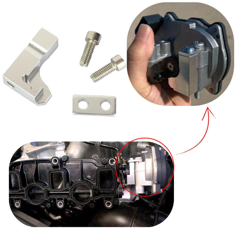 Car P2015 Seat Repair Bracket Kit, Intake Manifold P2015 Repair Bracket Kit, P2015 Code Repair Bracket Kit 03L129711E for Seat 2.0 TDI CR Including Full Bracket, Gasket and Screws