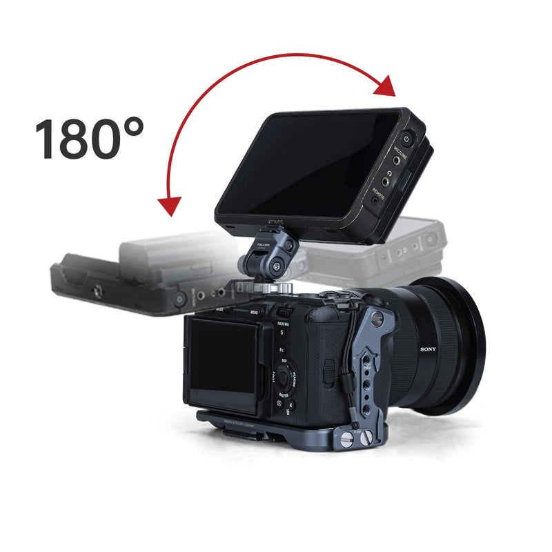 F22 Field Monitor Mount Holder,180° and 360° Angle Adjustment, Damping,click and lock modes-2541