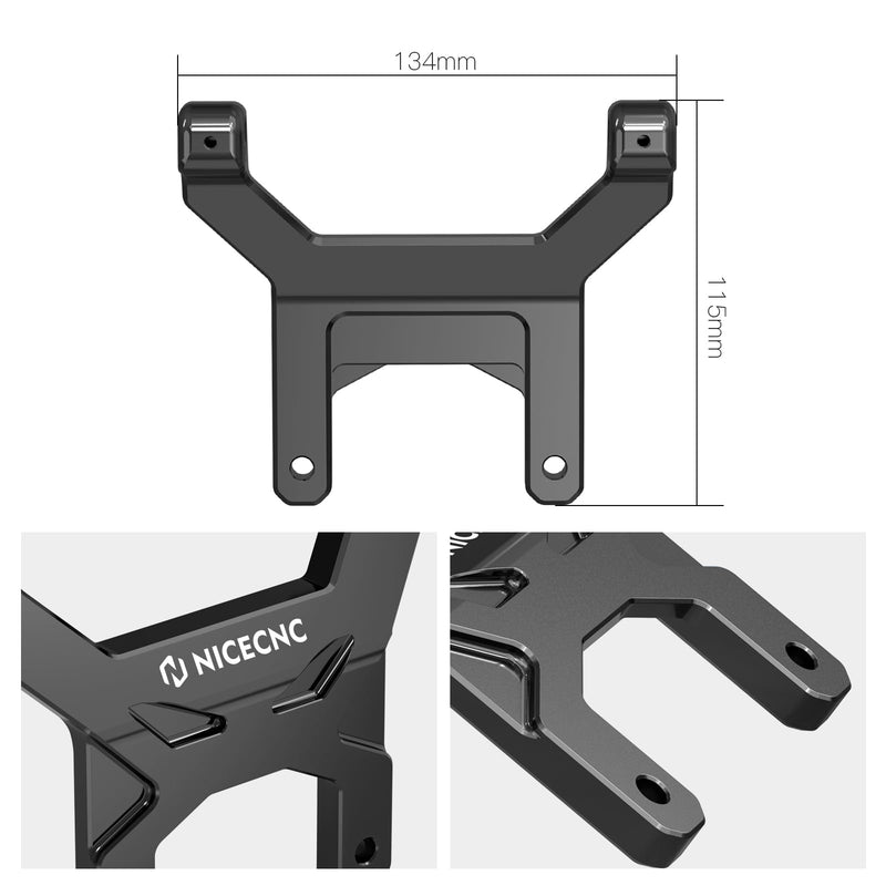NICECNC Black Aluminum Anti-Shake Support Dash Stabilizer Compatible with Yamaha Tenere 700 /XTZ700 2019-2023, Not Fit Digital Tft Screen