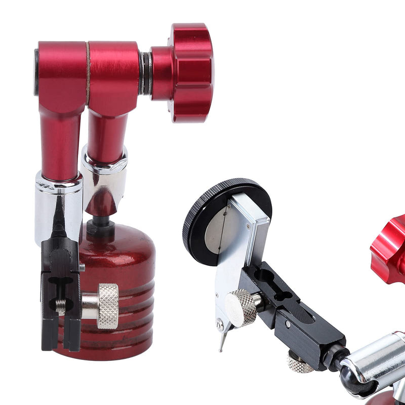Magnetic Base Indicator Holder 50kg Pull Dial Indicator Holder | Red Magnetic Indicator Base, Universal Magnetic Base Stand, Mini Magnetic Base Indicator Hold