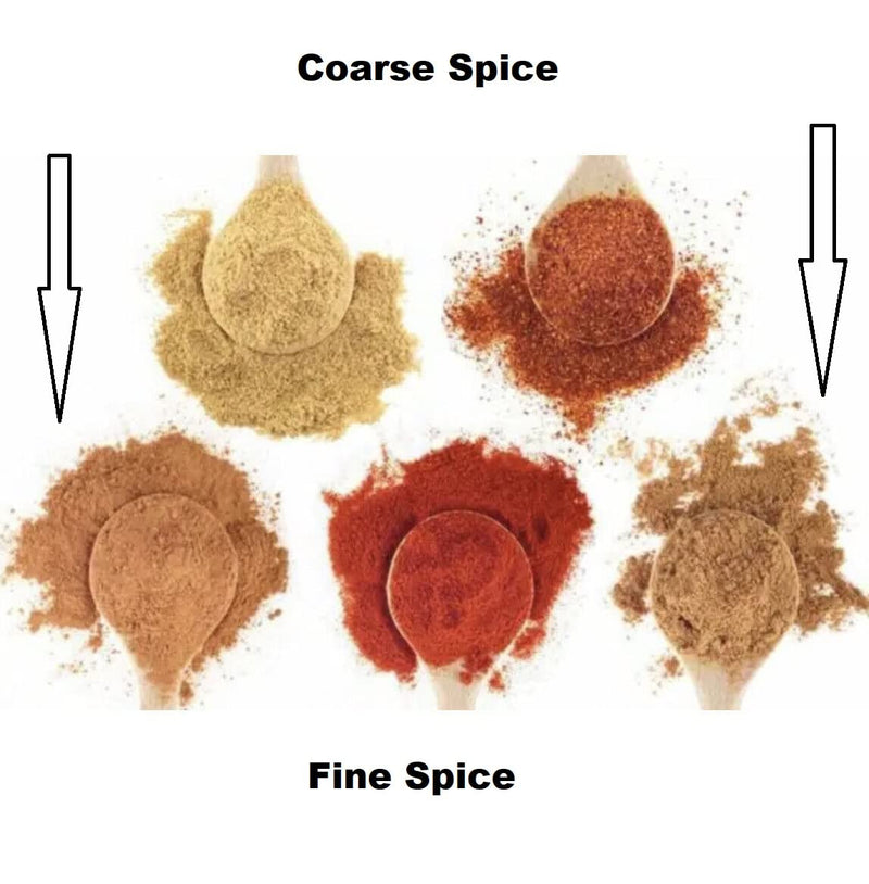 Coarse to Fine Spice Mill, Black and Gold Color
