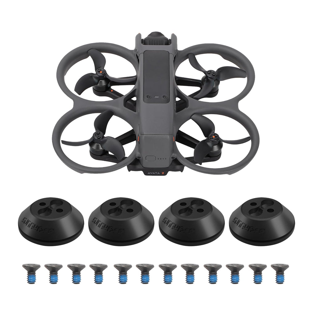 Motor Cover for DJI Avata 2，4Pcs Aluminum Alloy Dustproof Waterproof Protective Motor Cover Cap for DJI Avata 2 Drone Motor Cover,for DJI Avata 2 Drone Accessories (Black) Black