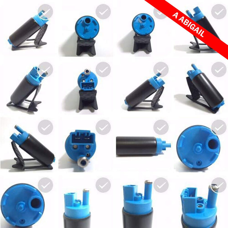 A ABIGAIL GSS342 255 LPH High Flow Electric Intank Fuel Pump with Installation Kit Blue