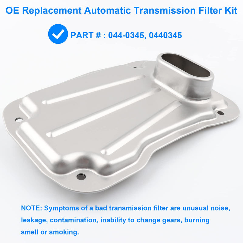 Auto Transmission Filter Kit, Replace 044-0345 Compatible with Toyota Lexus 4.0L 4.7L - 2003-2022 4Runner, 2007-2014 Fj Cruiser, 2005-2015 Tacoma, 2005-2014 Tundra, 2003-2009 GX470, 05-09 Sequoia,More