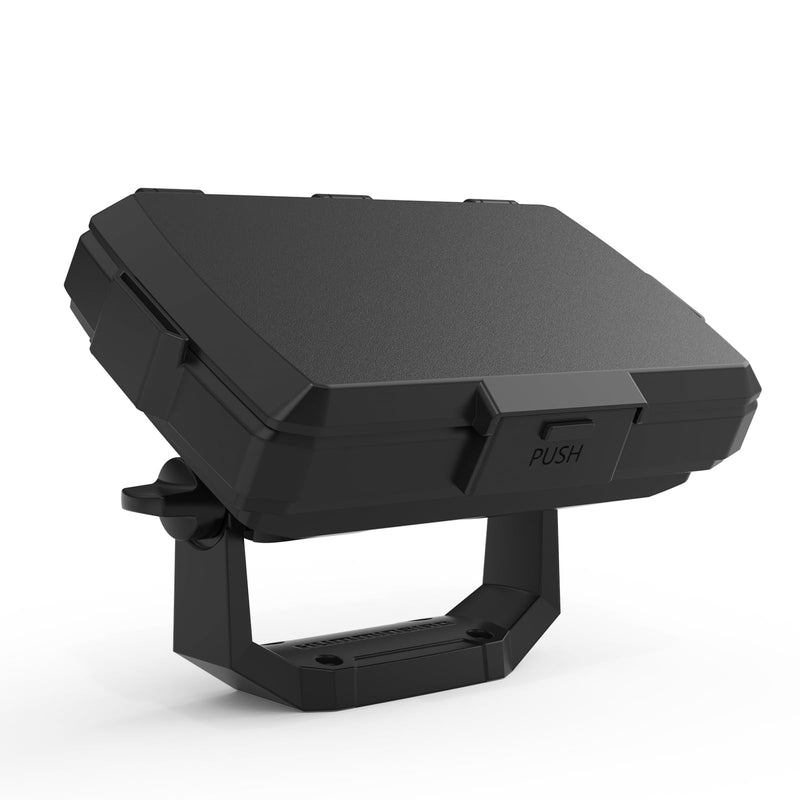 Waterproof Sun Visor Shield ABS Protective Cover, Foldable Glare Protection for Humminbird 411660-1 Helix 5 Chirp GPS G3 and Humminbird 411670-1 Helix 5 Chirp DI GPS G3 Fish Finder (Black)
