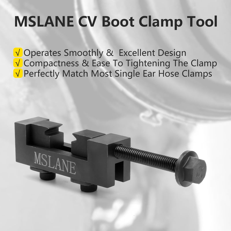 CV Axle Boot Clamp Pliers, CV Boot Clamp Tool with 10PCS Stainless Steel CV Joint Boot Band Clamps for Most Cars 11PCS