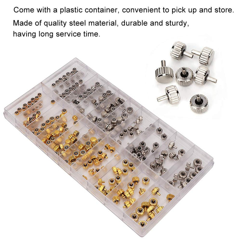 Round Head and Flat Head Watch Crown, Watch Repair Tool, Spare Parts from Stainless Steel 3.5/4.0/4.5/5.0 mm for all types of watches