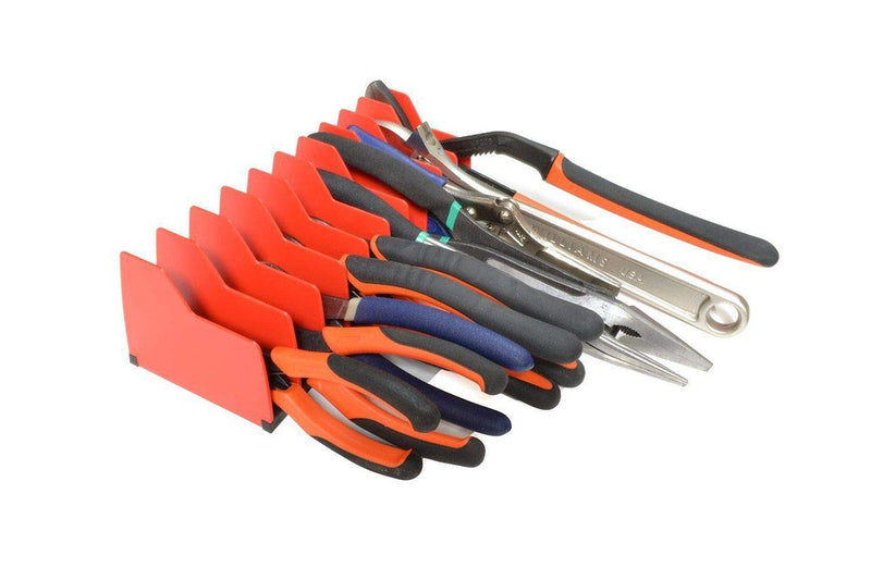 Pliers Organizer Plier Pro – Non-Slip Rubber Base – Fuel & Solvent Resistant – Durable & Long-Lasting Tool Storage Box Rack – 10 Tools Plier Organizer – Made in USA | P8248 (2 Pack) 2