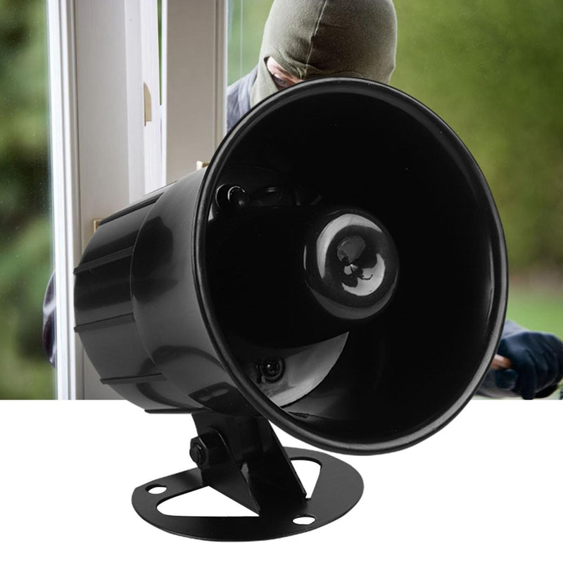 110dB Siren Alarm, 4 x 4.2 in Security Horns Sirens, IP65 Waterproof 12V Siren Horn Suitable for Alarm Host Gas Leak Alarms Infrared Peripheral Alarms Equipment
