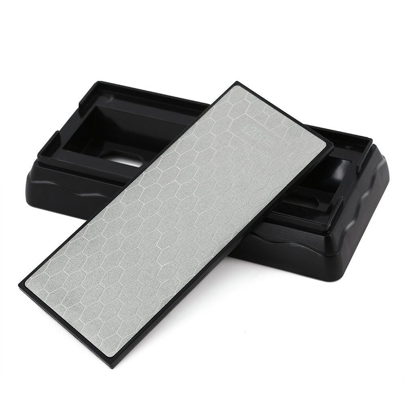 Double-sided Diamond Sharpening Stone,YCAMMIN Knife Sharpener Stone diamond sharpener Honeycomb Surface Plate with Non-slip Base for Scissors Knives Outdoor Kitchen Sharpen Tools (600/1200 Grit) 600/1200 gift