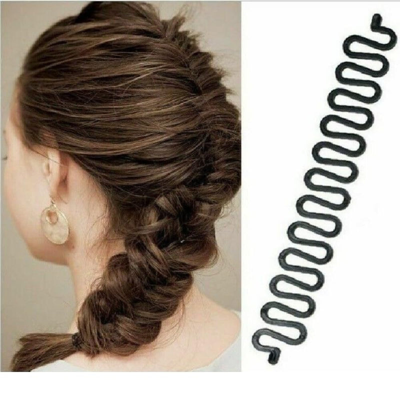 French Plait Hair Braiding Tool Hook Magic Hair Twist Styling and Maker Tool DIY Hair Braiding Tool Roller With Hook (Pack of 1) 1 count (Pack of 1)