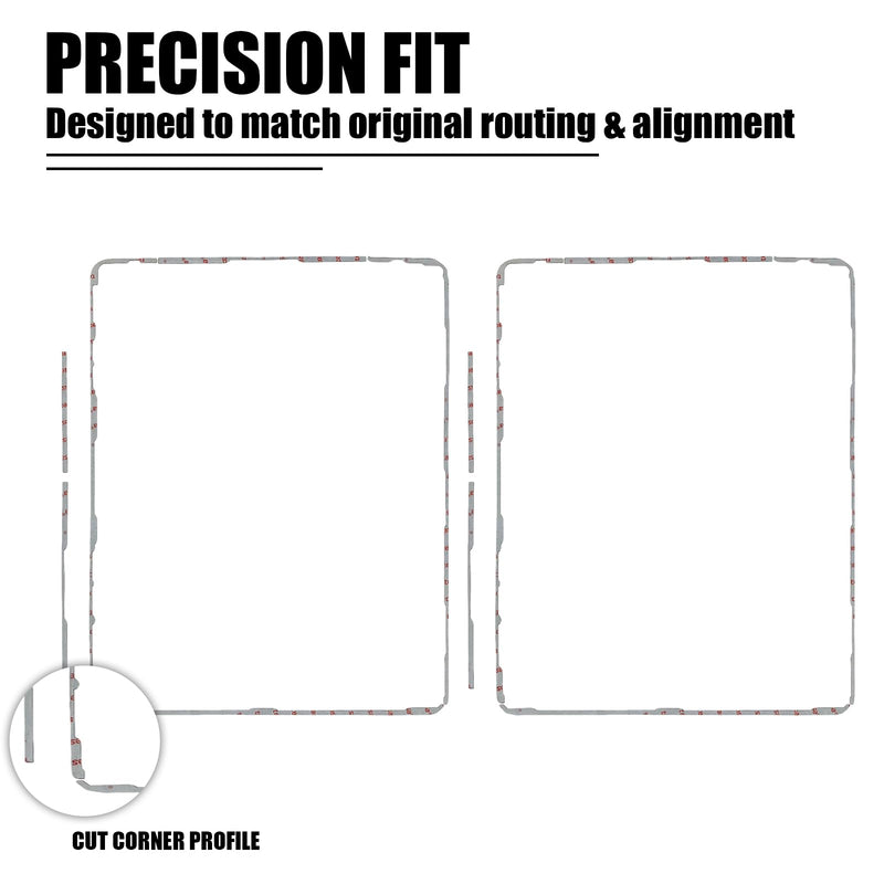 2PCS for iPad Pro 12.9 4th Gen Screen Adhesive Replacement for iPad Pro 2020 12.9 inch Front Touch Panel LCD Bezel Frame Pre-Cut Tape Sticker Glue Fit for Model: A2069 A2232 A2233 A2229