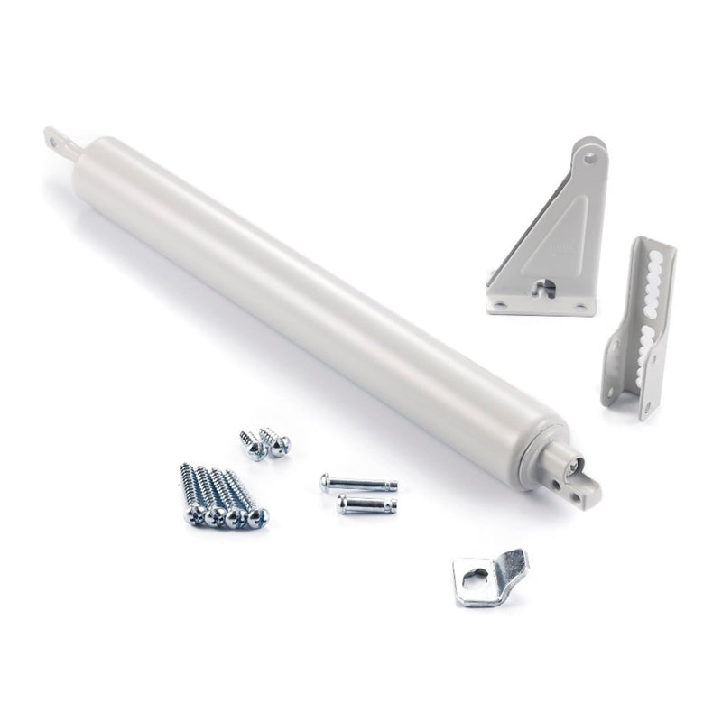 Ideal Security 9GL Bundle Standard Storm Door Closer with GL Lever Handle Set, Adjustable Speed, Smooth Closing for Lightweight to Medium Doors, White
