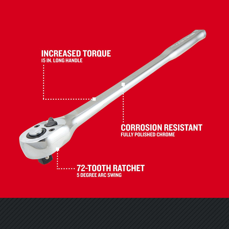 CRAFTSMAN Ratchet, Long-Handle, 1/2 Inch Drive (CMMT99441) Long Handle