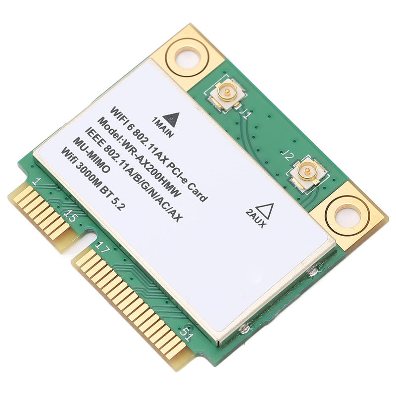 AX200HMW 6 Card Band 802.11 A/B/G/N/AC/AX Half Mini PCI-E Card Network Adapter BT5.2 for PC, Laptops, Only for WIN10 (64bit)