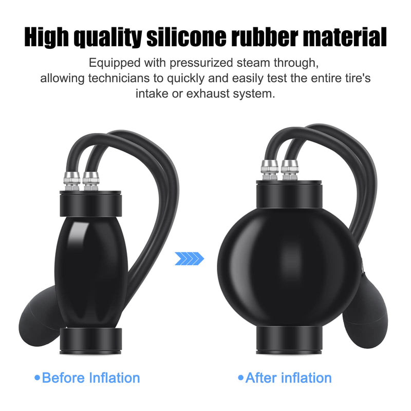 Quick Intake Adapter, Automotive Smoke Machine Bladder, Block Tester, Inflatable Leak Plug, Evap Smoke Machine Leak Tester for 12V Vehicle