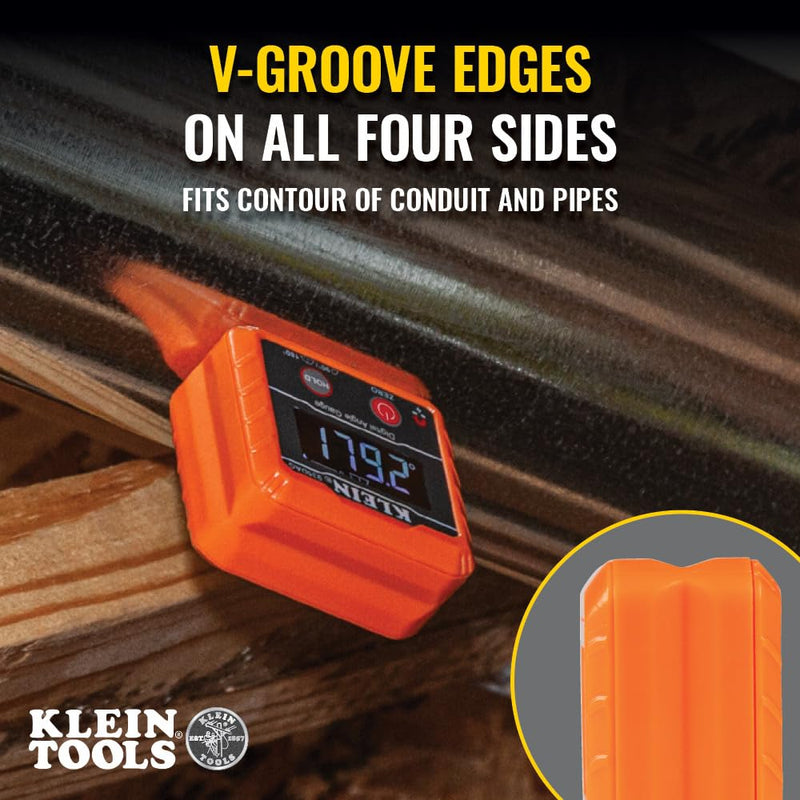 Klein Tools 935DAG Digital Electronic Level and Angle Gauge, Measures 0 - 90 and 0 - 180 Degree Ranges, Measures and Sets Angles Gauge / Level