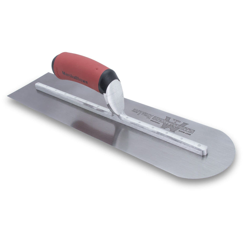 MARSHALLTOWN Rounded Front Finishing Trowel, 20 x 4 Inch Steel Blade, Assembled in USA, MXS20RED 20Inch
