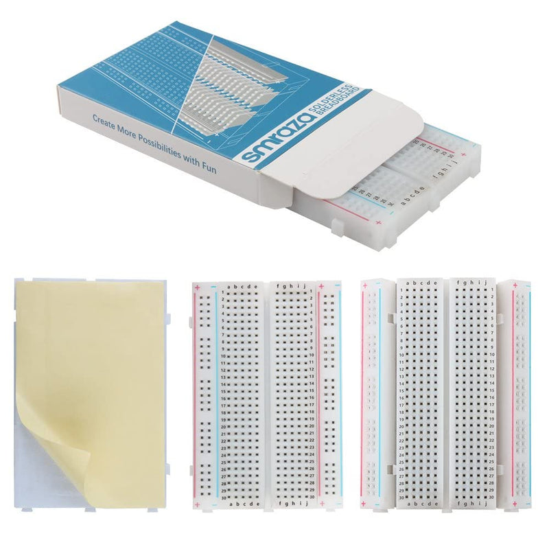 Smraza Ultimate Starter Kit with Tutorial, Breadboard Holder, Jumper Wires, Resistors, DC Motor Compatible with Arduino R3 Project Compatible with Mega 2560 Compatible with Nano