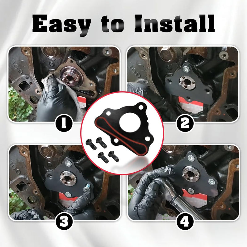 LS Camshaft Retainer Plate Gasket Bolt Kit for GM LS1 LS2 LS3 4.8L 5.3L 6.0L 6.2L Vortec Corvette Gen III IV V Engines, for Chevrolet GMC LS Cam Thrust Retaining Plate, Replace 12589016 11561455