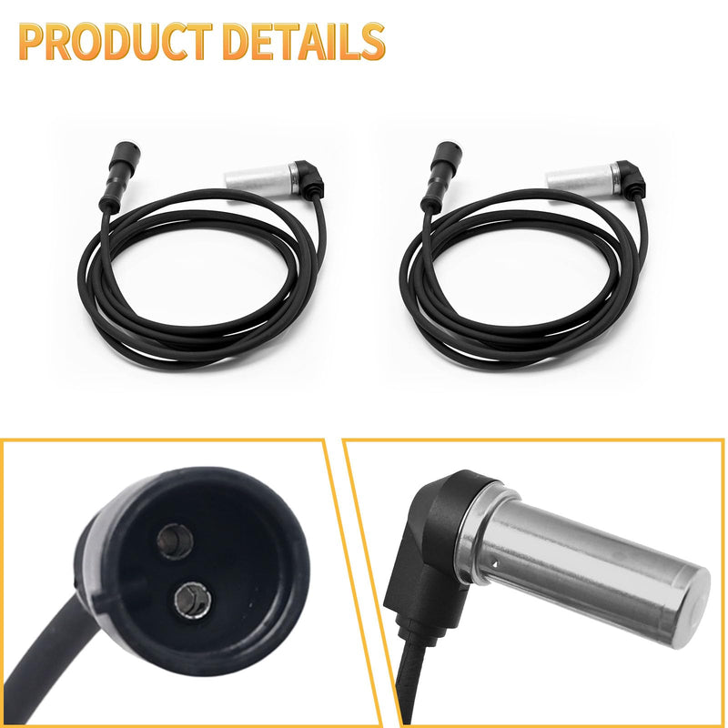 2 Pcs Truck Wheel Speed ABS Sensor Harness Replacement for Meritor Replacement for Wabco 4410328140 4410326180