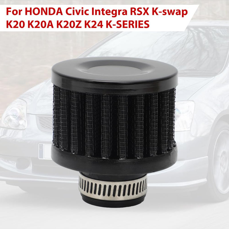 Valve Cover Breather Filter 18mm Vent Crankcase Breathe Car Accessory for Acura Integra RSX Civic K-Series US K-swap K20 K20A K24