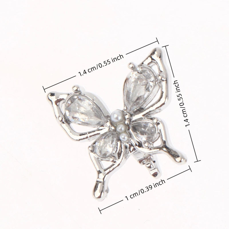 2pcs Rhinestone Decor For Clip On Earbuds Open Ear Decorative Zirconia Earphone Accessories Removeable DIY Earphone Decoration