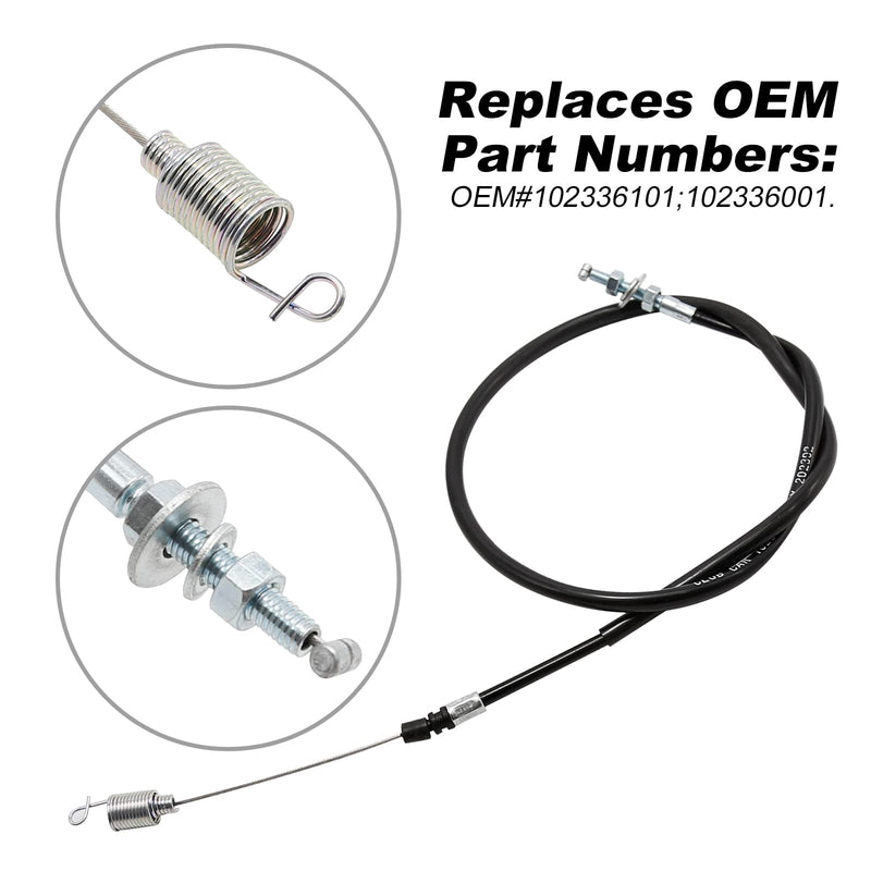 102336101 Governor & Accelerator Cable, Cable Combination Kit, Accelerator Throttle Cable Replacement for Kawasaki FE290 Club Car DS Golf Cart 2004-up, Replaces 102336001