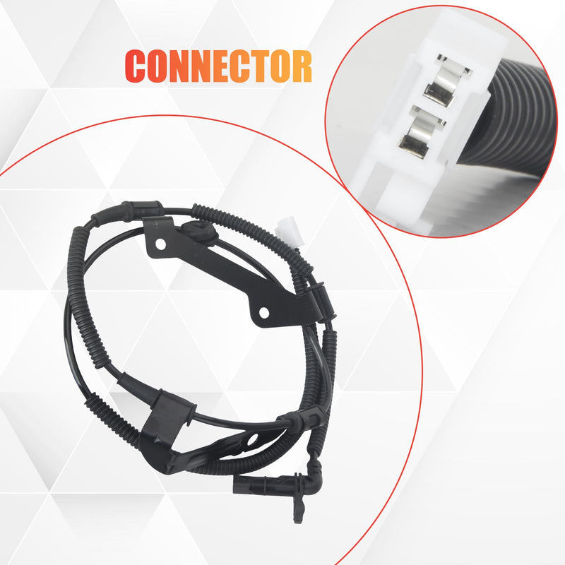 ALS612 Rear Right ABS Wheel Speed Sensor Compatible with Santa Fe 2007 2008 2009 2010 2011 2012 2.4L L4 2.7L 3.3L 3.5L V6