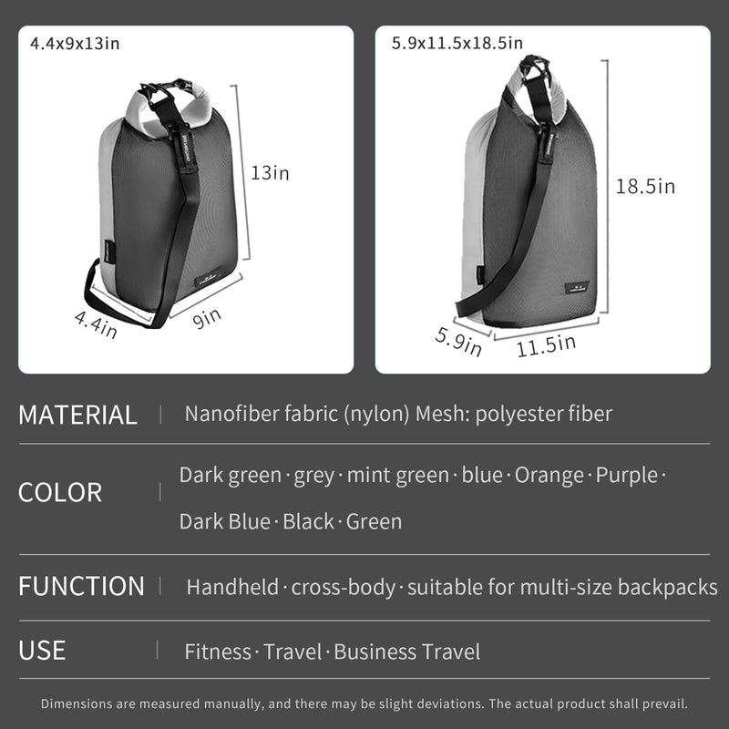Bee Nesting Waterproof dry sack Lightweight Dry Bag Soft and comfortable stuff sacks for backpacking Rafting Boating Camping (Green, 4L 8L) Green