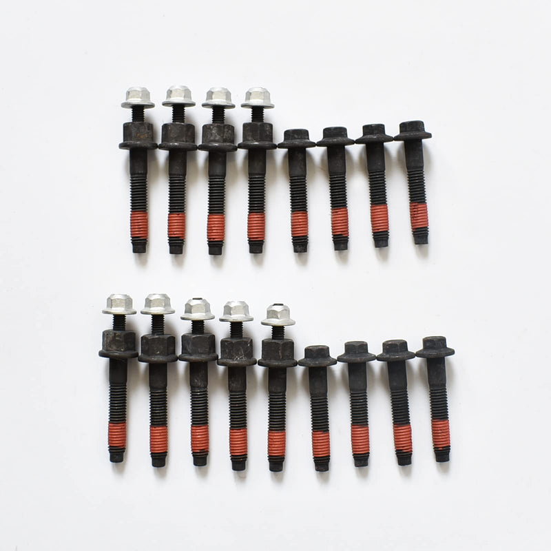Exhaust Manifold Bolts Stud Nuts Hardware Complete Set Left + Right for 2009-2016 Chrysler Dodge Ram 1500 2500 3500 Pickup Jeep 5.7L V8 Engnie