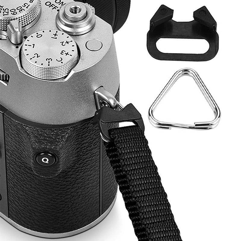 4pcs Stainless Steel Triangle Split Ring for Camera Strap, Split Hook for Belt Hook Lanyard Camera Shoulder Strap