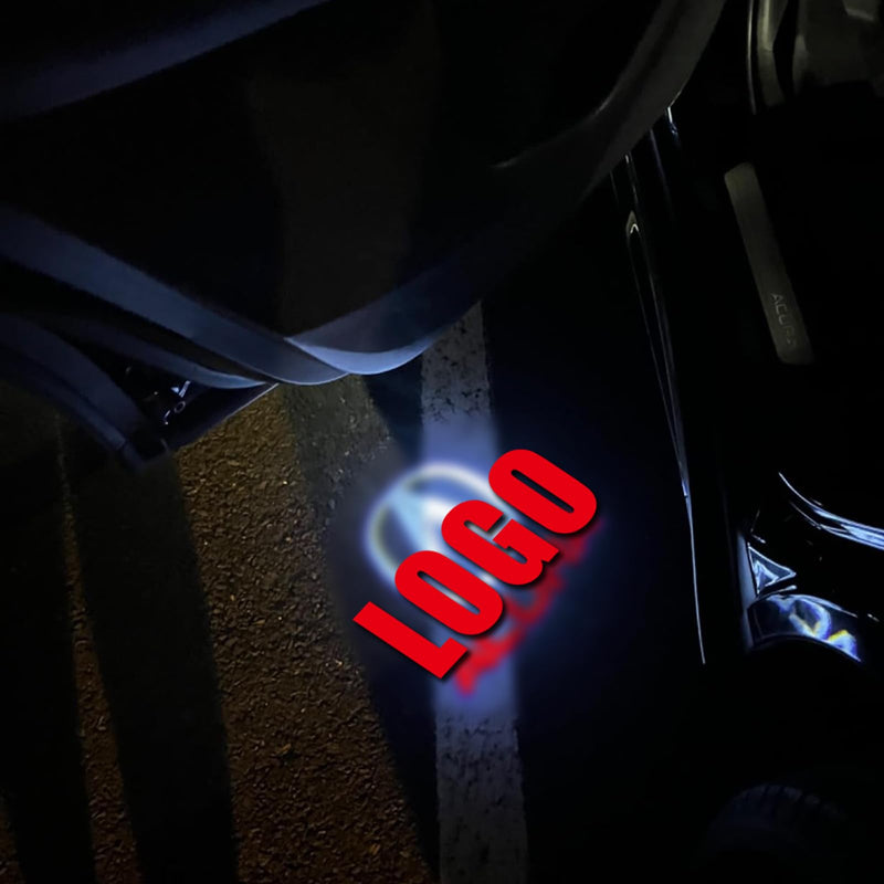 4 Pack Car Led Door Light Logo Projector Compatible with RLX/MDX/ZDX/TLX/TL/RDX Series, HD Welcome Lights Never Fade Door Light LED Puddle Light (Red White) Red White