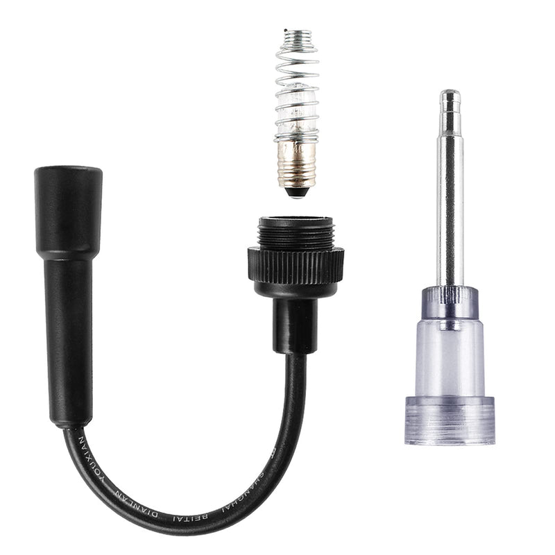 2PCS Spark Plug Tester, Engine Ignition Coil Tester Straight Boot Ignition Test Spark Plug Light Checker Automotive Spark Tester for Automotive Car Lawnmower Internal External Engine 2pcs