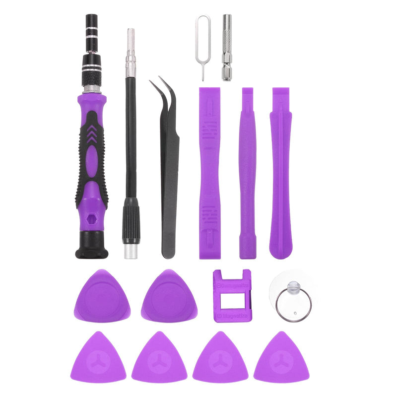 MECCANIXITY 115 in 1 Magnetic Precision Screwdriver Set Electronics Repair Tools Kit for Cellphone Mobile Phone Laptop PC Computer, Purple