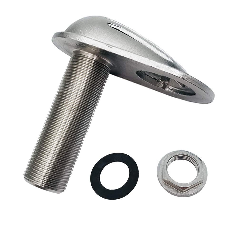 SHENGHUISS 316 Stainless Steel Boat Intake Strainer Threaded Thru-Hull Water Pick-up Inlet Filter Scoop with Rubber Washer Gaskets(1-1/4" & 3/4") 3/4"